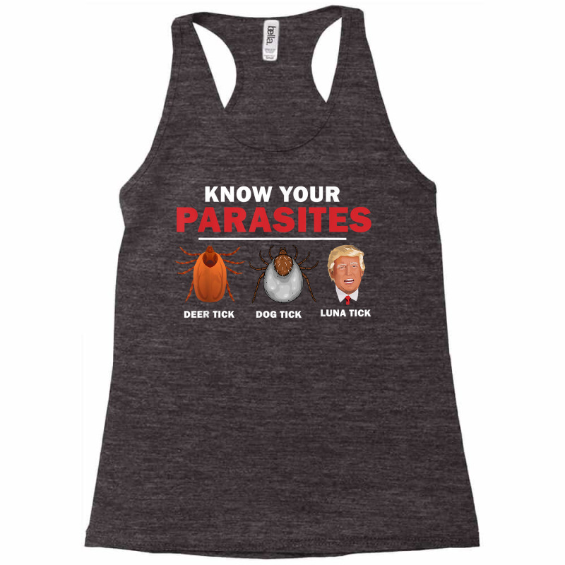 Retro Know Your Parasites Luna Tick Anti Trump 86 45 Gift T Shirt Racerback Tank by milkeyderamse | Artistshot