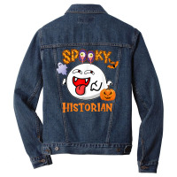 Boo Halloween Costume Spooky Historian T Shirt Men Denim Jacket | Artistshot