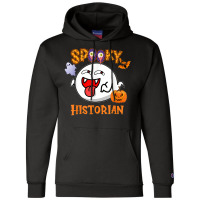 Boo Halloween Costume Spooky Historian T Shirt Champion Hoodie | Artistshot