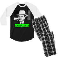 Mask Gangster Gifts Men Men's 3/4 Sleeve Pajama Set | Artistshot