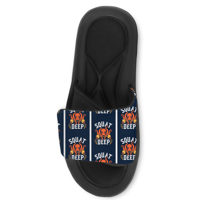 Squat Deep Kraken Poster Slide Sandal | Artistshot