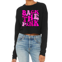 Funny Man Pink Ribbon For Men Women Cropped Sweater | Artistshot