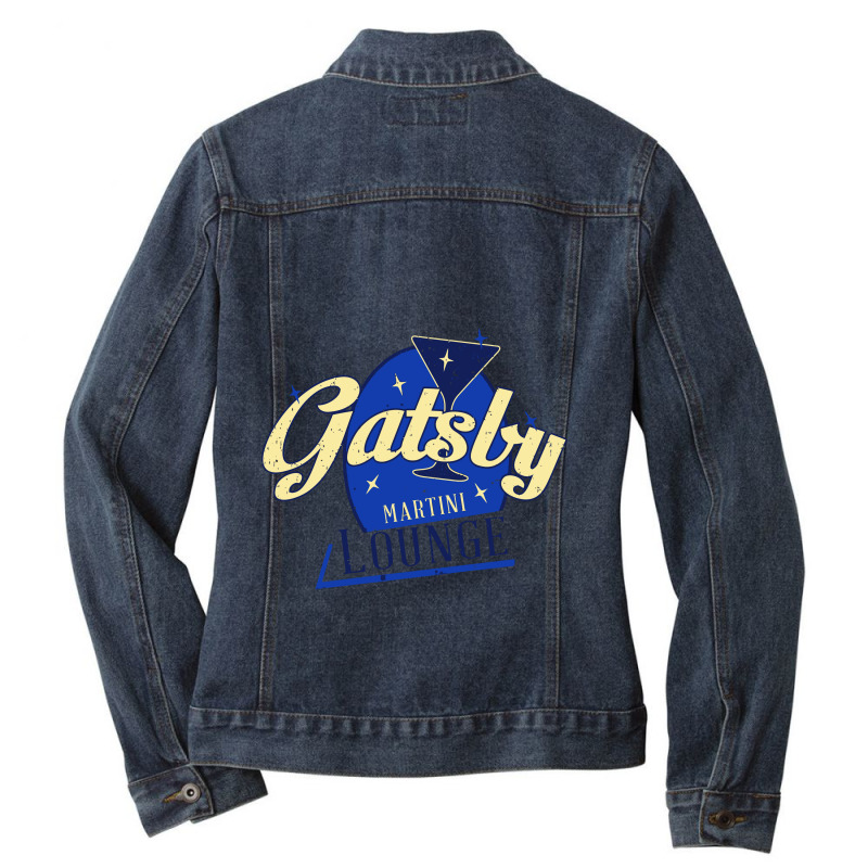 Martini Lounge Ladies Denim Jacket by eversohumbles | Artistshot