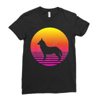 Siberian Husky Dog 70s 80s Vintage Retro Siberian Husky Premium Ladies Fitted T-shirt | Artistshot