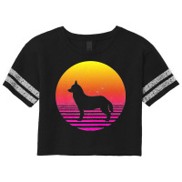 Siberian Husky Dog 70s 80s Vintage Retro Siberian Husky Premium Scorecard Crop Tee | Artistshot