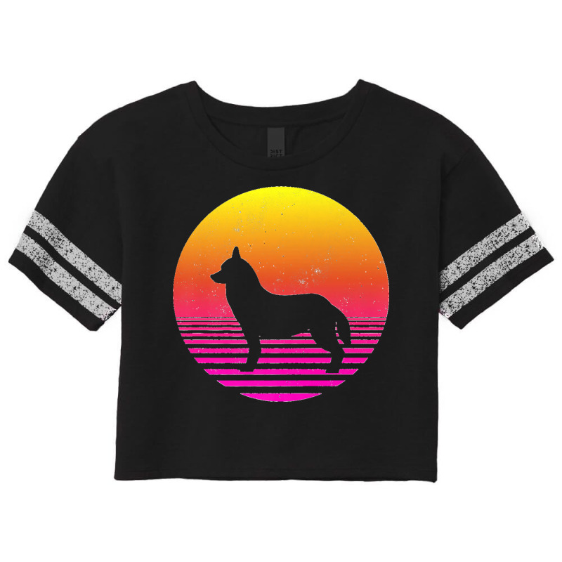 Siberian Husky Dog 70s 80s Vintage Retro Siberian Husky Premium Scorecard Crop Tee by LeonelSalas | Artistshot