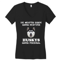 Siberian Husky Dog Breed Dog Women Men Personnel Women's V-neck T-shirt | Artistshot