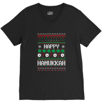 Happy Hanukkah V-neck Tee | Artistshot