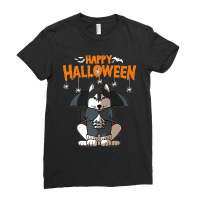 Siberian Husky Halloween Costume Dog Owner Premium Ladies Fitted T-shirt | Artistshot