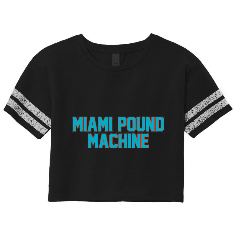 Miami Pound Machine Scorecard Crop Tee by eversohumbles | Artistshot