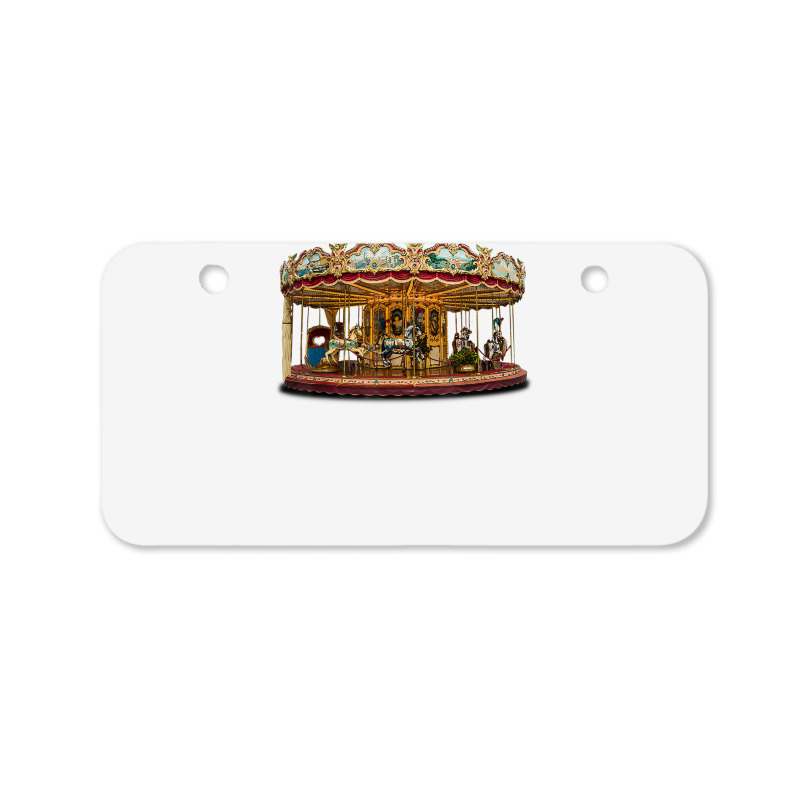 Beautiful Carousel Carnival Amusement Ride T Shirt Bicycle License Plate | Artistshot