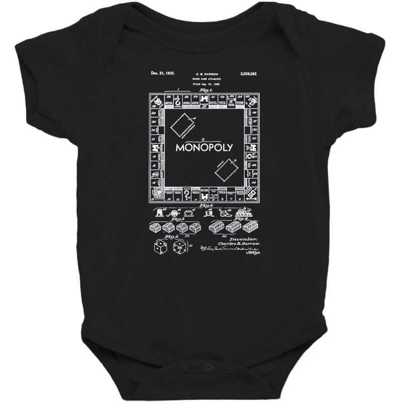 Monopoly Patent, Monopoly Patents, The Monopoly Patent, Monopoly, Pate Baby Bodysuit by ELMAV | Artistshot