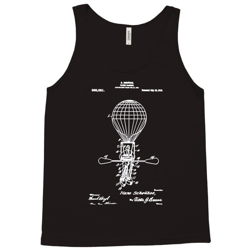 Flying Machine 1910 Patent, The Flying Machine 1910 Patent, Flying Mac Tank Top | Artistshot