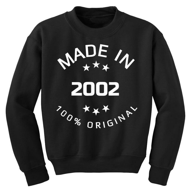 Birthday Gift Shirt 14 Year Old Fourteen Birthday Born In 02 Youth Sweatshirt | Artistshot