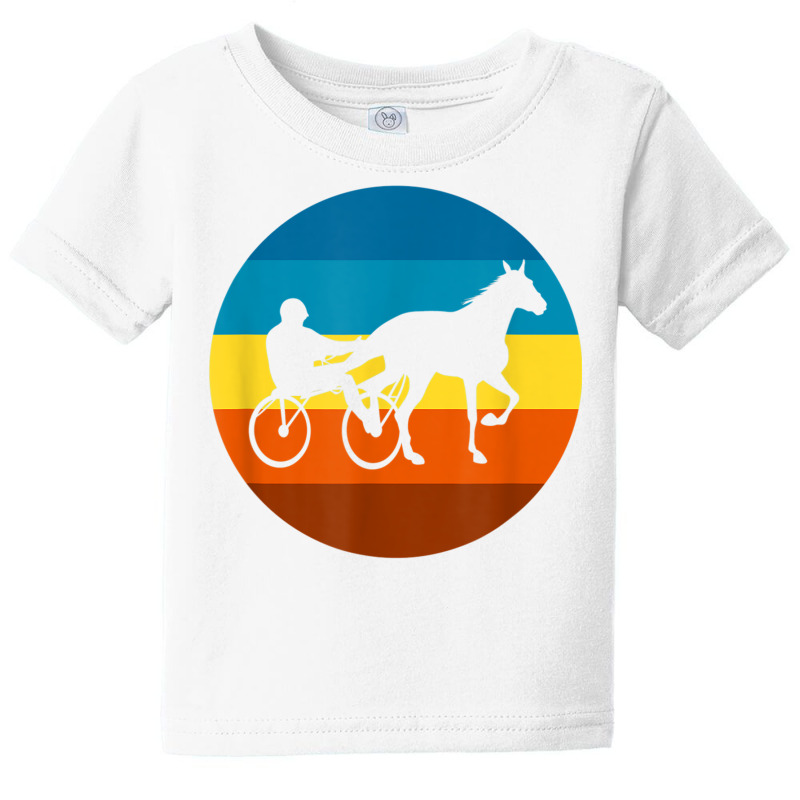 Harness Racing Retro Sunset Horse Race   Harness Racers T Shirt Baby Tee | Artistshot