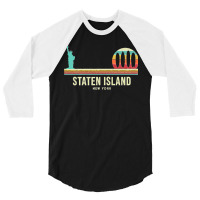 Staten Island New York Premium 3/4 Sleeve Shirt | Artistshot