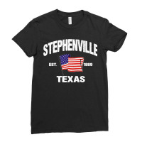 Stephenville Texas Tx Usa Stars & Stripes Vintage Style Premium Ladies Fitted T-shirt | Artistshot