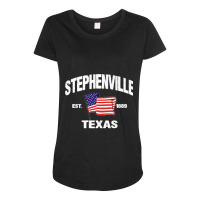 Stephenville Texas Tx Usa Stars & Stripes Vintage Style Premium Maternity Scoop Neck T-shirt | Artistshot