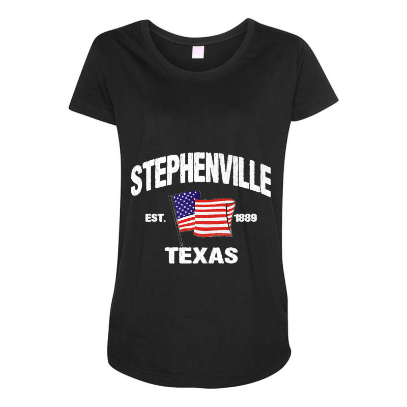 Stephenville Texas Tx Usa Stars & Stripes Vintage Style Premium Maternity Scoop Neck T-shirt by LeonelSalas | Artistshot