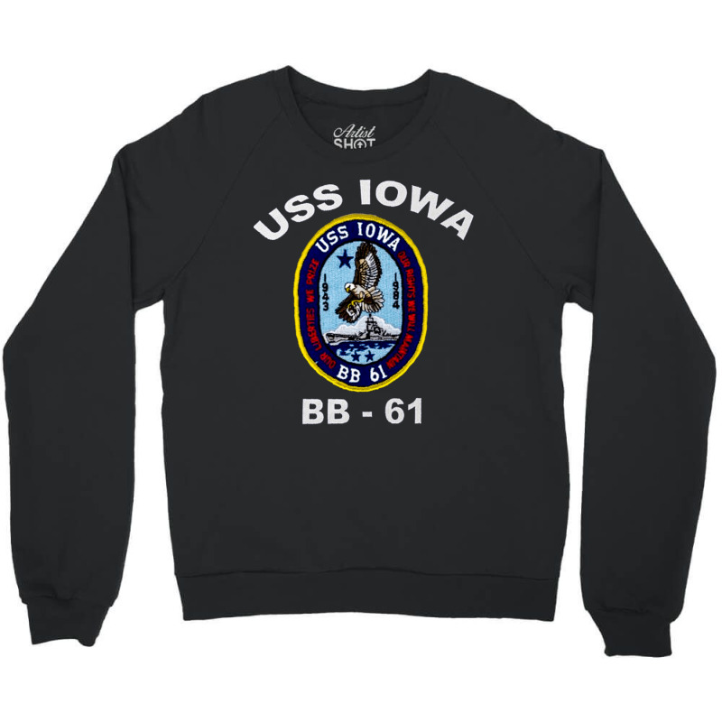 Uss Iowas, Uss Iowas Vintage, Uss Iowas Art, Uss Iowas Painting, The U Crewneck Sweatshirt | Artistshot