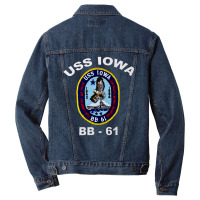 Uss Iowas, Uss Iowas Vintage, Uss Iowas Art, Uss Iowas Painting, The U Men Denim Jacket | Artistshot