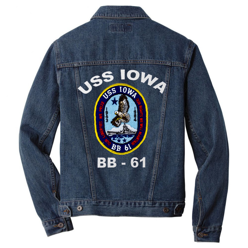 Uss Iowas, Uss Iowas Vintage, Uss Iowas Art, Uss Iowas Painting, The U Men Denim Jacket | Artistshot