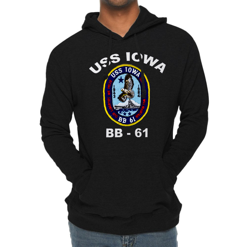 Uss Iowas, Uss Iowas Vintage, Uss Iowas Art, Uss Iowas Painting, The U Lightweight Hoodie | Artistshot