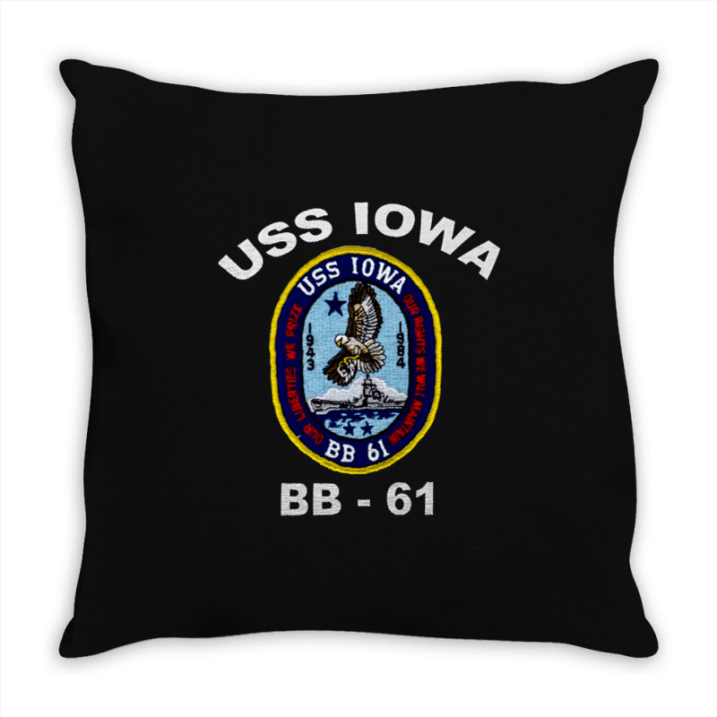 Uss Iowas, Uss Iowas Vintage, Uss Iowas Art, Uss Iowas Painting, The U Throw Pillow | Artistshot