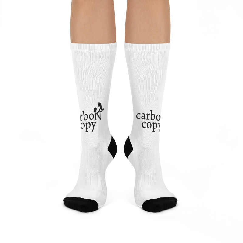 Menmommy Carbon Copy   Black Print Crew Socks | Artistshot