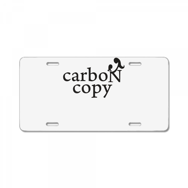 Menmommy Carbon Copy   Black Print License Plate | Artistshot