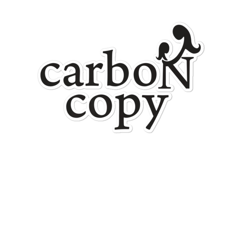 Menmommy Carbon Copy   Black Print Sticker | Artistshot