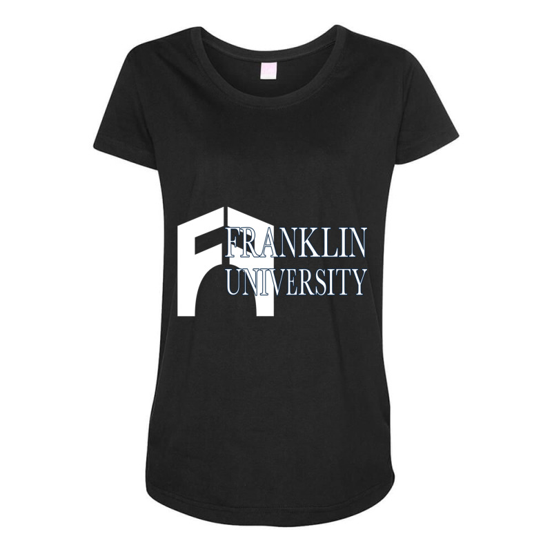 Franklin University Maternity Scoop Neck T-shirt by ShelaRenayKaeser | Artistshot