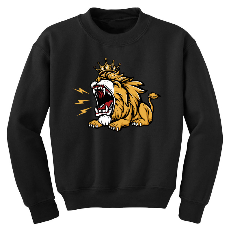 King Of The Roar Youth Sweatshirt by cithu09 | Artistshot