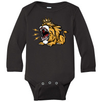 King Of The Roar Long Sleeve Baby Bodysuit | Artistshot