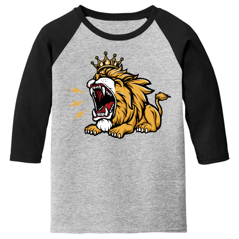 King Of The Roar Youth 3/4 Sleeve by cithu09 | Artistshot