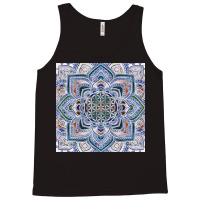 Flower Of Life In Lotus   Marble And Gold Tank Top | Artistshot