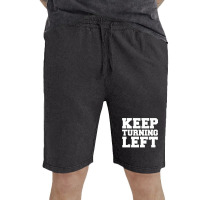 Keep Turning Left Funny Gift Dirt Short Track Runner Present Premium T Vintage Short | Artistshot