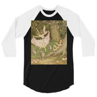 Flower Fairy Dancing In The Woods 3/4 Sleeve Shirt | Artistshot