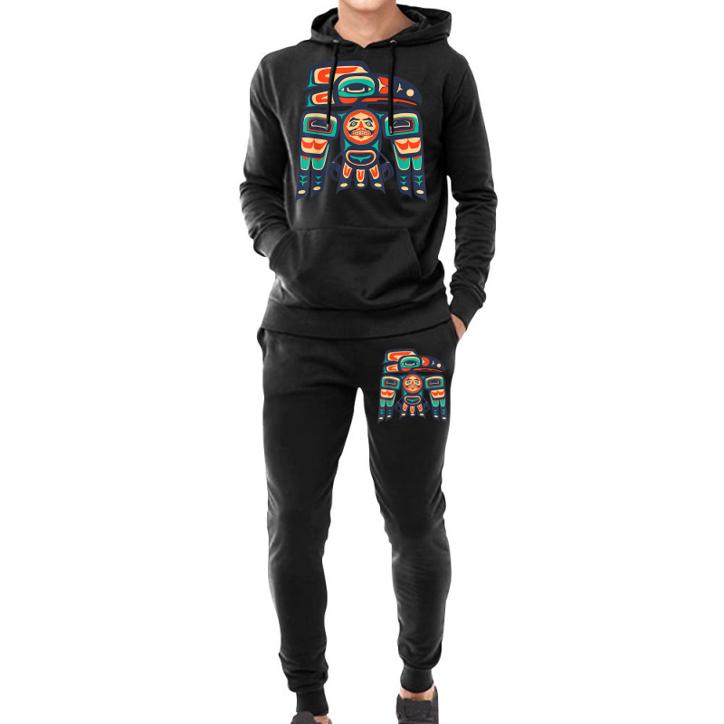 Alaska, Raven Haida Tribal Art, Native American Totem T Shirt Hoodie & Jogger set by caulkyuladdenrxi | Artistshot