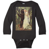 Bear Consoling Weeping Bride Long Sleeve Baby Bodysuit | Artistshot