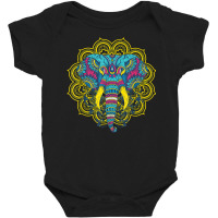 Elephant Mandala Oriental Indian African Hinduism Yoga Gift T Shirt Baby Bodysuit | Artistshot