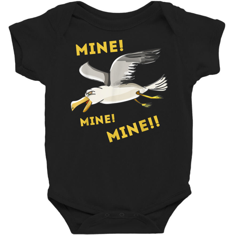 Funny Seagull Mine Mine Mine! Kids With Cute Seabird T Shirt Baby Bodysuit by fallenafsericebe | Artistshot