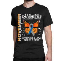 Diabetes November National Diabetes Month 218 Awareness Classic T-shirt | Artistshot