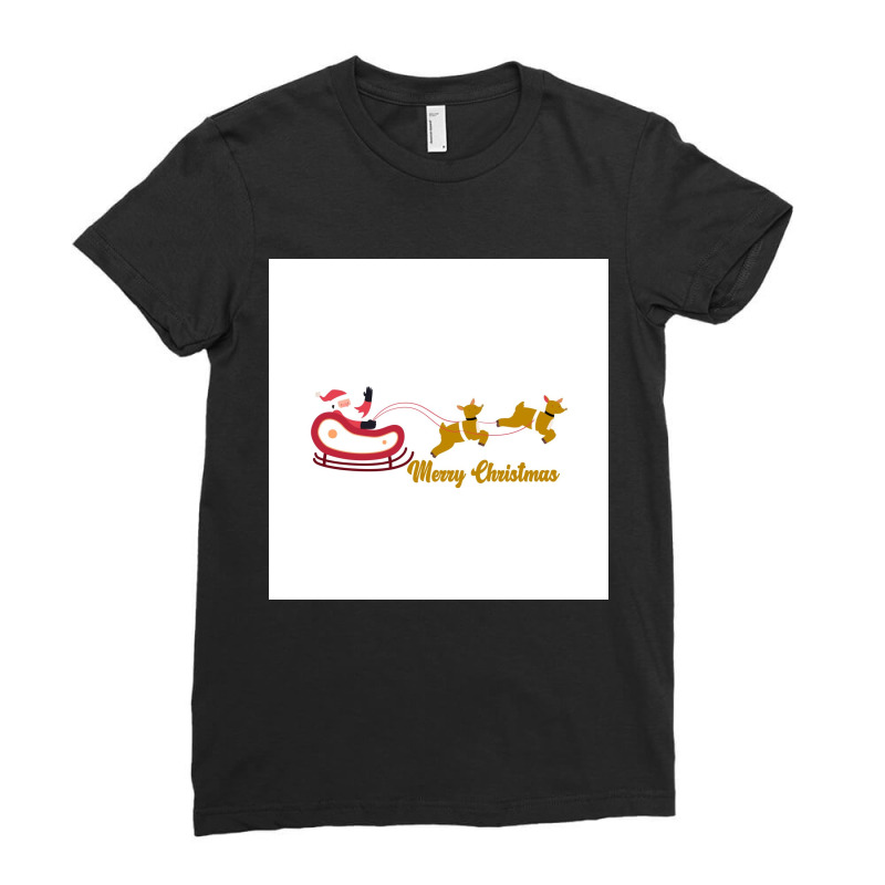 Merry Christmas & Happy New Year Tshirt Ladies Fitted T-shirt | Artistshot