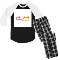 Merry Christmas & Happy New Year Tshirt Men's 3/4 Sleeve Pajama Set | Artistshot