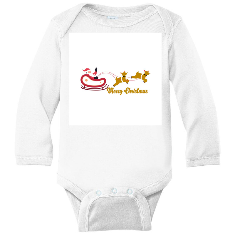 Merry Christmas & Happy New Year Tshirt Long Sleeve Baby Bodysuit | Artistshot