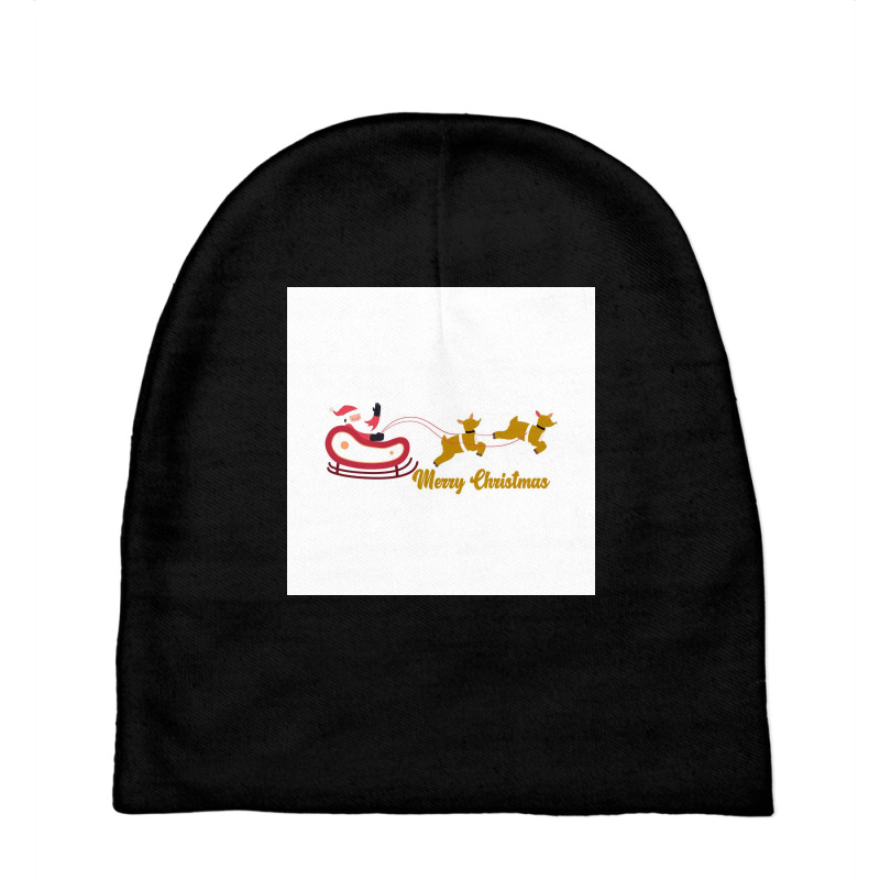 Merry Christmas & Happy New Year Tshirt Baby Beanies | Artistshot