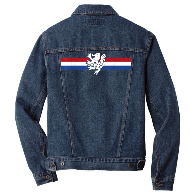 Holland Emblem Lion Nederland Flag Netherlands T Shirt Men Denim Jacket | Artistshot