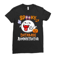 Boo Halloween Costume Spooky Database Administrator T Shirt Ladies Fitted T-shirt | Artistshot