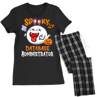 Boo Halloween Costume Spooky Database Administrator T Shirt Women's Pajamas Set | Artistshot